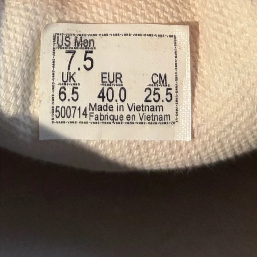 Vans fun slip